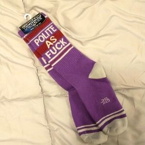Polite as frick socks